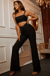 Toira Black Pants Set